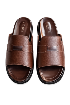Brown & Black  Premium Soft Sole Slides for Men