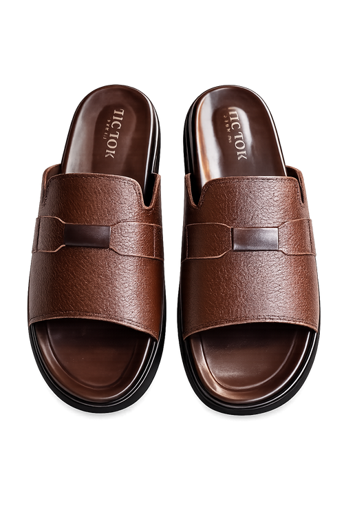 Brown & Black  Premium Soft Sole Slides for Men