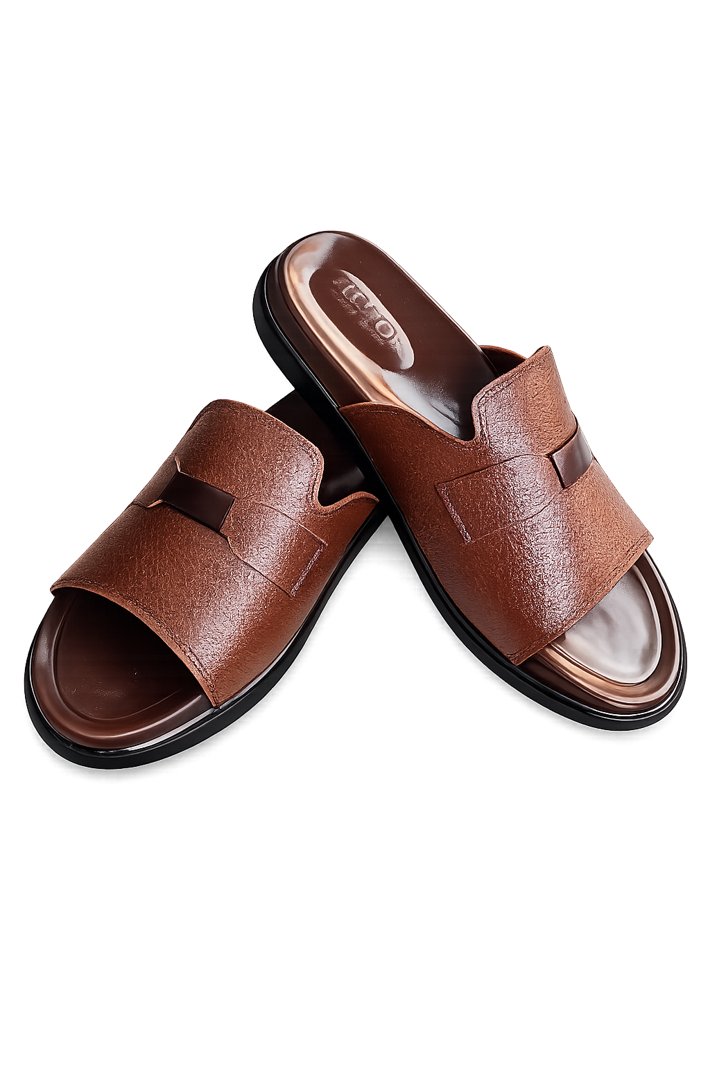 Brown & Black  Premium Soft Sole Slides for Men