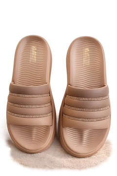Women's Rhinestone Comfort Slider