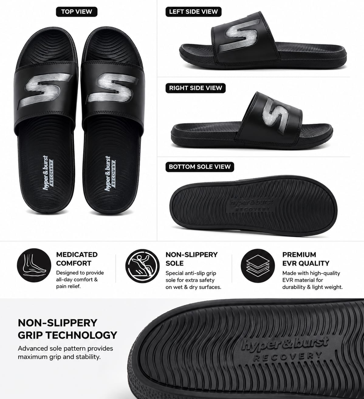 Men's Comfort Slide Slippers