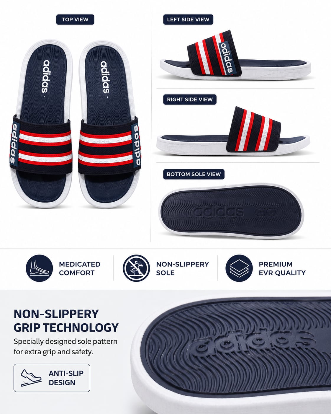 Men's Comfort Slide Slippers