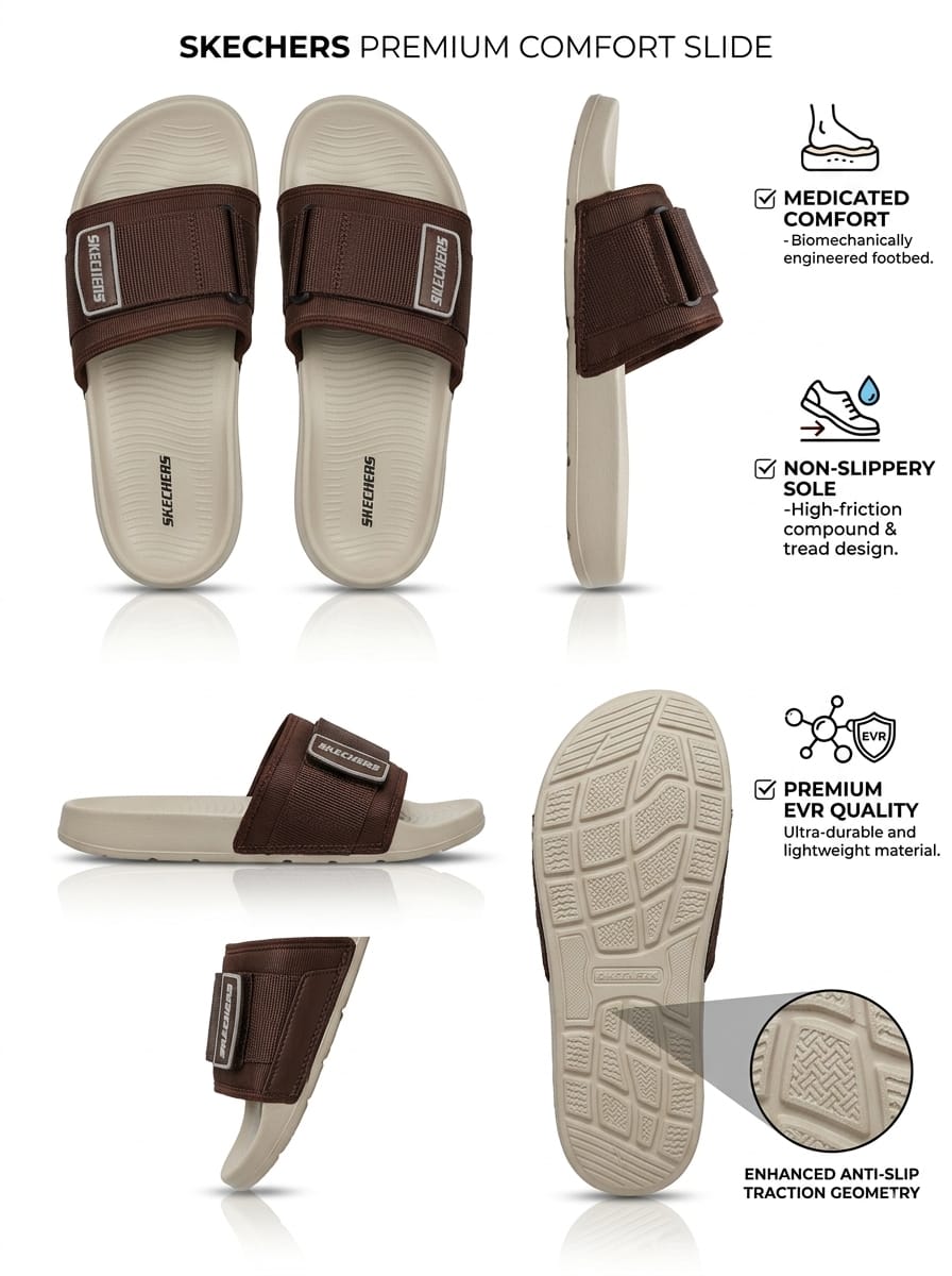 Men's Comfort Slide Slippers