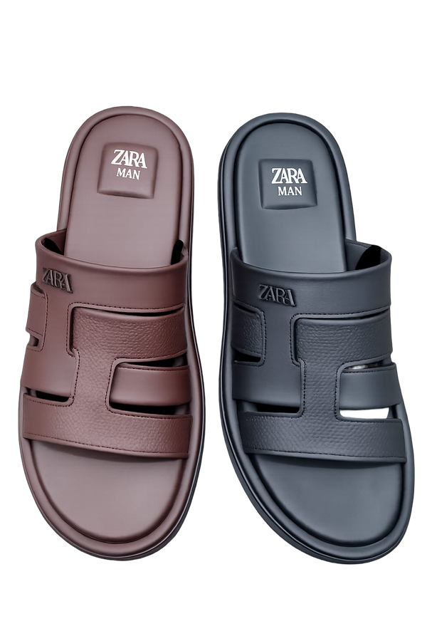 Men's Premium Comfort Sliper – Brown & Black