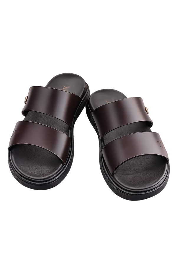 Premium Men's Double Strap Comfort Slides