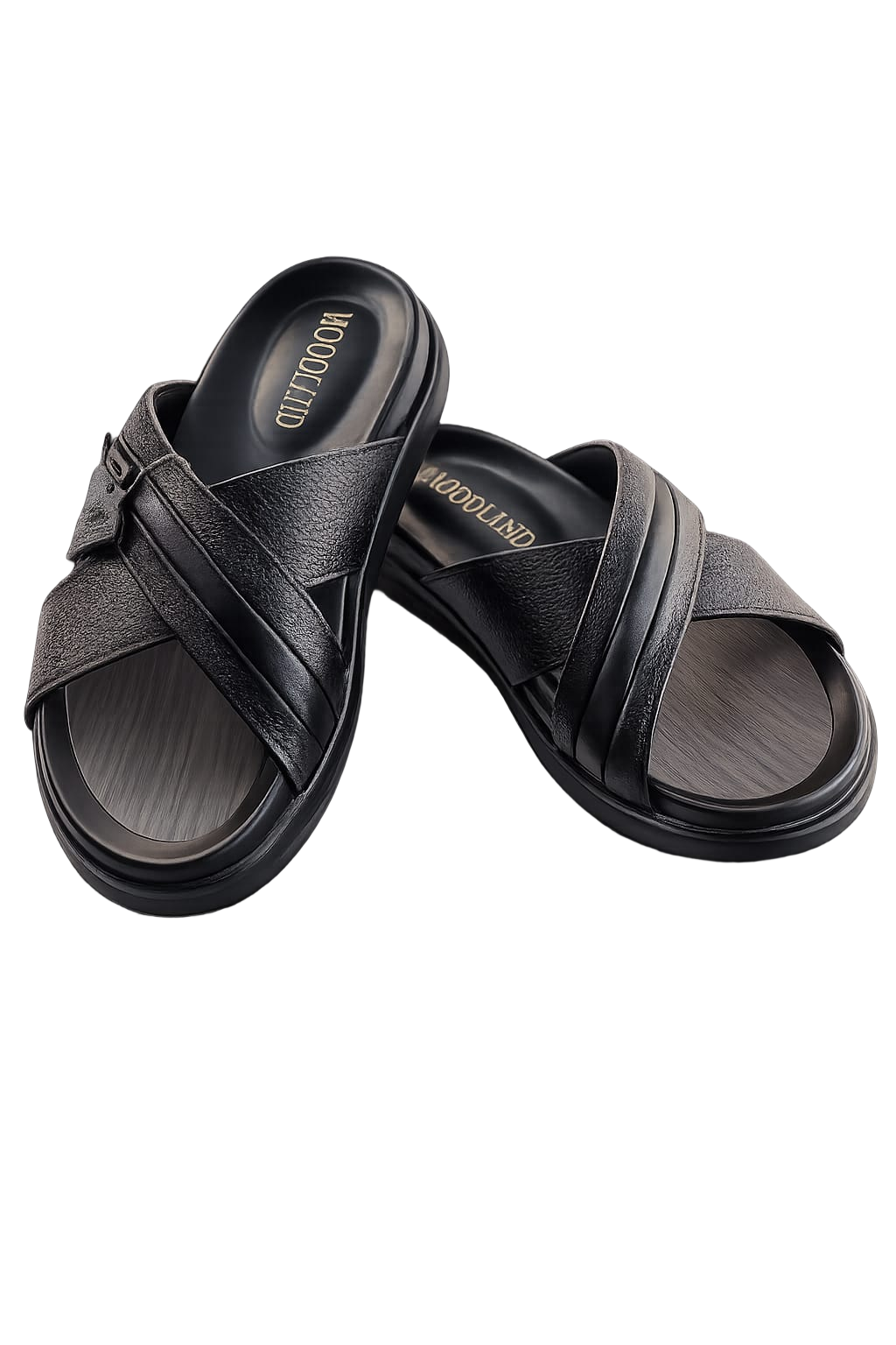 Premium Men's Cross Strap Slides