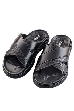 Men's Premium Cross Strap Comfort Slippers