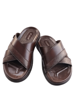 Men's Premium Cross Strap Comfort Slippers