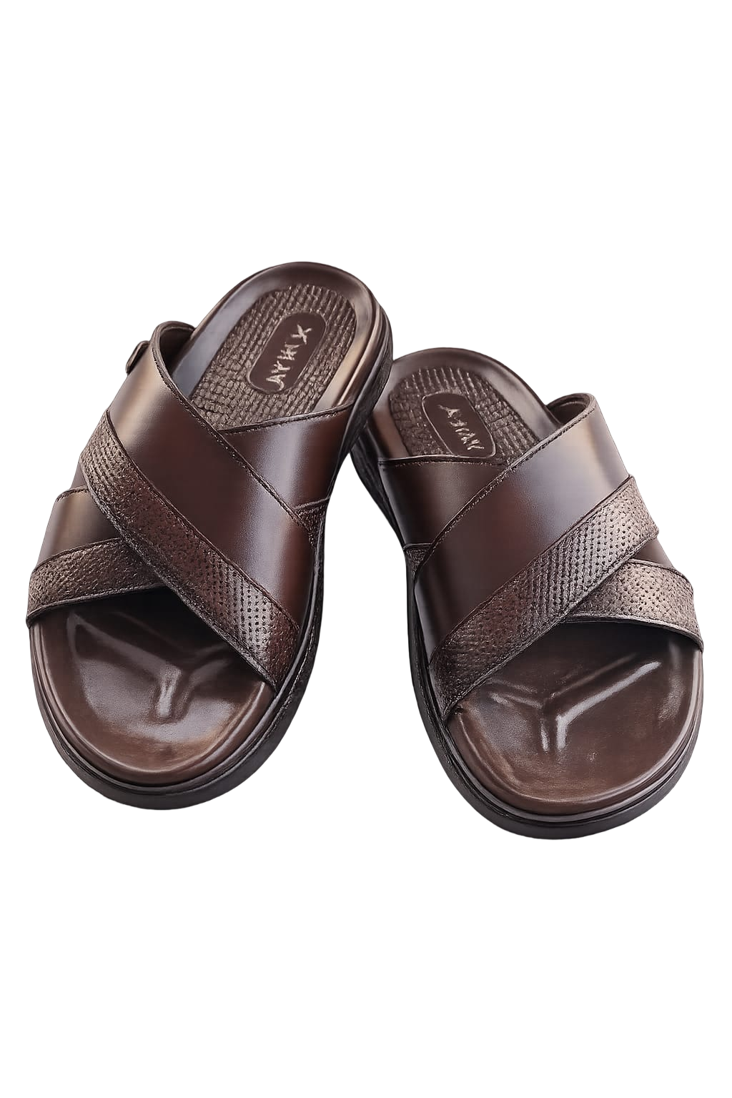 Men's Premium Cross Strap Comfort Slippers