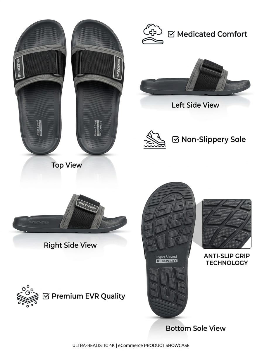 Men's Comfort Slide Slippers
